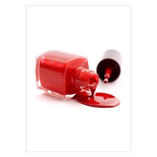 Plakat red nail polish
