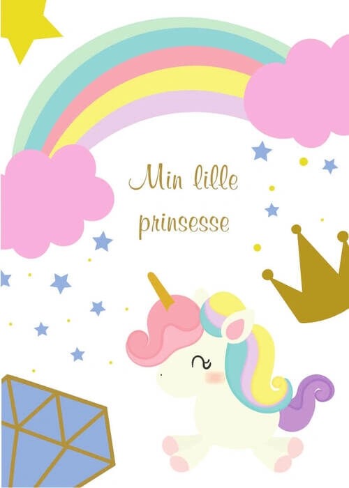 Plakat - Unicorn lille prinsesse