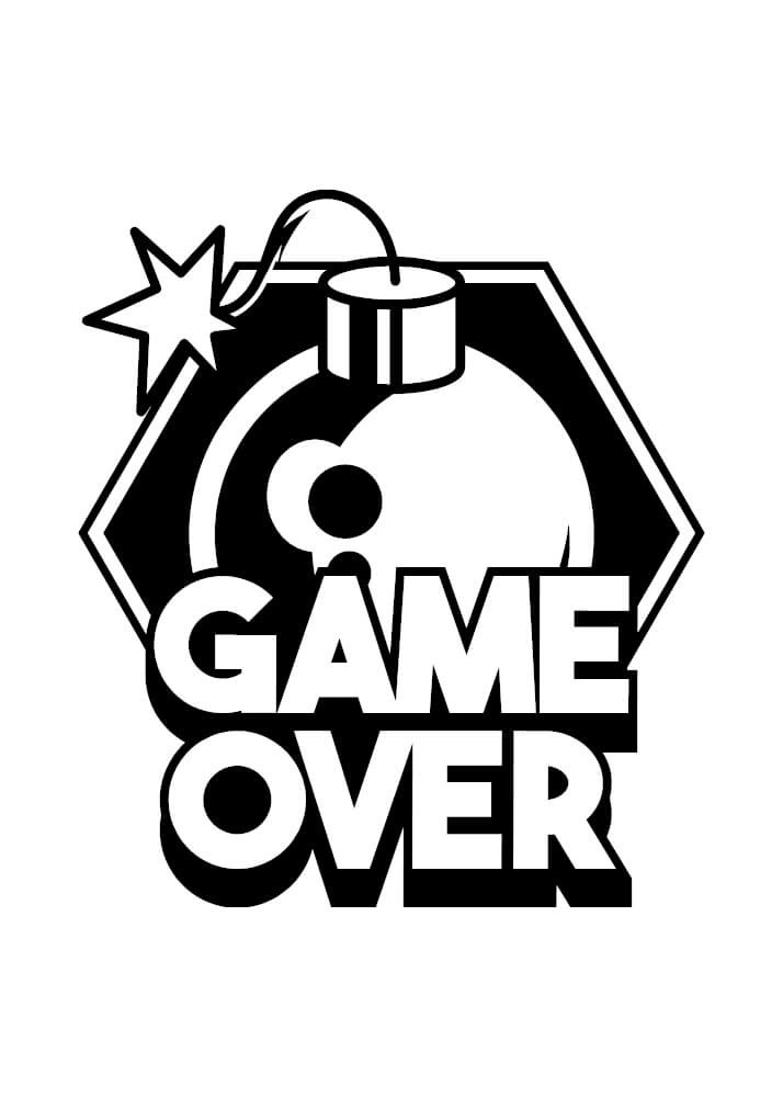 Plakat - Game over Bomb