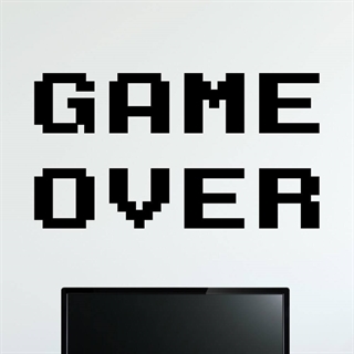 Game over - wallstickers