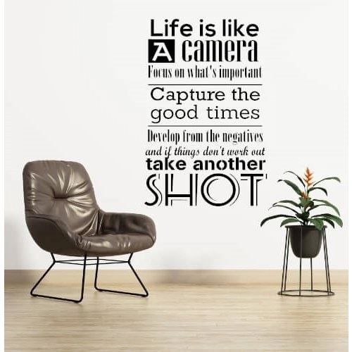 Life is like a camera - wallstickers