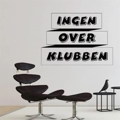 Ingen over klubben - Brøndby - wallstickers