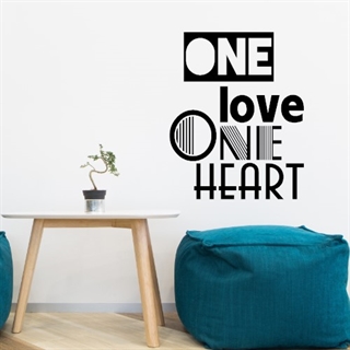 Bob Marley - One love one heart - wallstickers