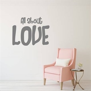 All about love  - wallstickers