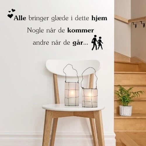 Alle bringer glæde - wallstickers