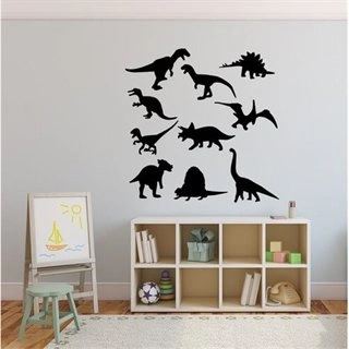 10 forskellige dinosauros - wallstickers