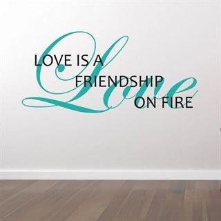 Friendship on fire wallsticker