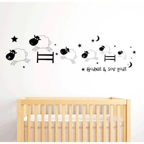Godnat og sov godt - wallstickers