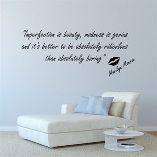 Imperfection is beauty - wallstickers