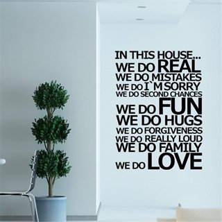 In this house - wallstickers
