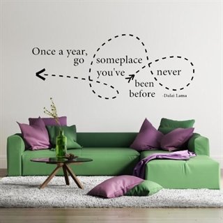 Once a year, go someplace - wallstickers