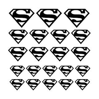 Superhelt logo - 21 stk. - wallstickers