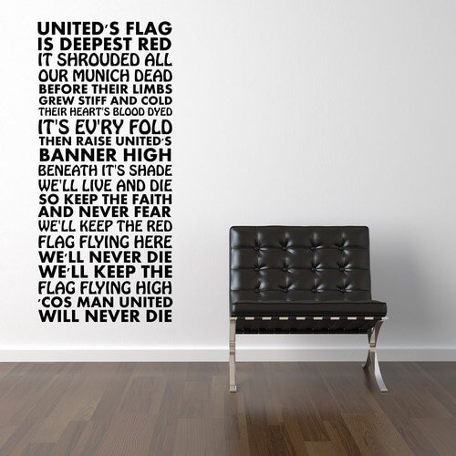 Manchester United - United\'s flag - wallstickers
