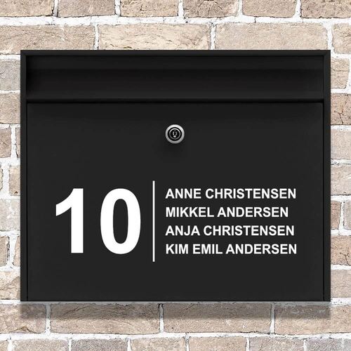 Navne stickers til postkasse  5