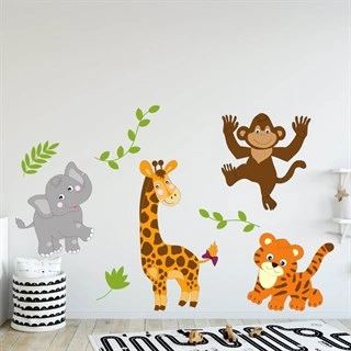 Ark med SAFARI DYR - Wallstickers 