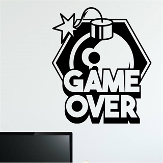 GAME OVER BOMB - wallstickers
