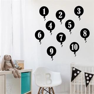 Balloner 1-10 - wallstickers