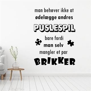 Puslespil brikker - Wallstickers