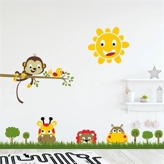 wallstickers - De sjove jungledyr