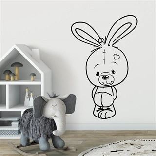 WALLSTICKER MED CUTE KANIN 2