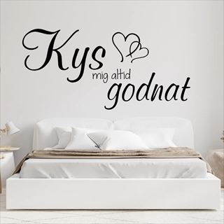 Kys mig altid godnat - Wallstickers