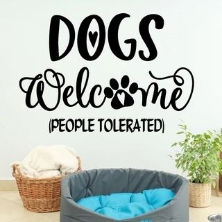 Wallsticker Dogs welcome