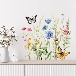 Vilde blomster eng wallsticker