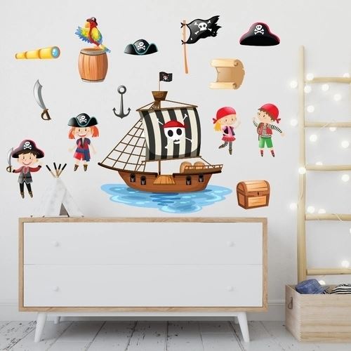 Wallstickers med sørøver og pirater