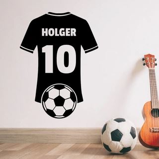 Personlig Fodboldtrøje - Wallsticker