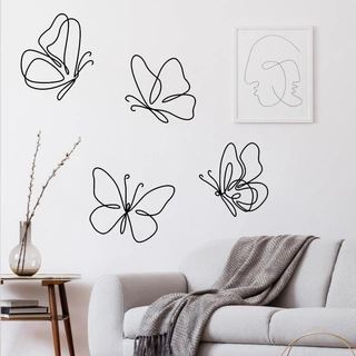 Sommerfugle kontur - Wallstickers