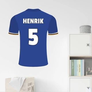 Chelsea FC. spilletrøje Valgfri tekst - wallsticker