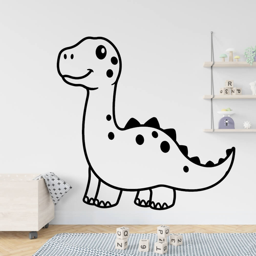 den søde dinosaur som wallsticker til børneværelser