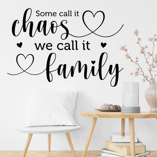Wallstickers med teksten A Home is made of Love