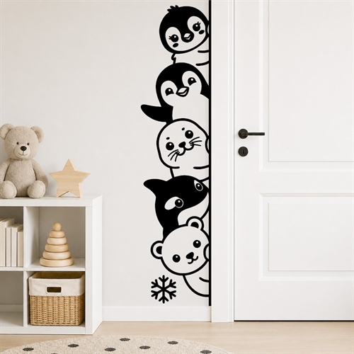 Peekaboo Polardyr Wallstickers