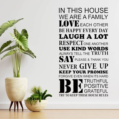 House Rules, ny  - wallstickers