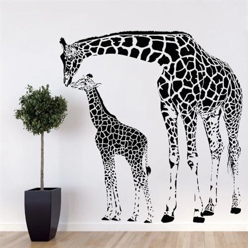 wallstickers - Giraf med føl - wallstickers