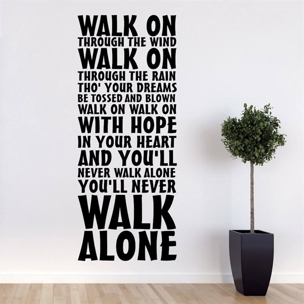 Liverpool You\'ll never walk alone wallstickers