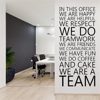 In this office - wallstickers