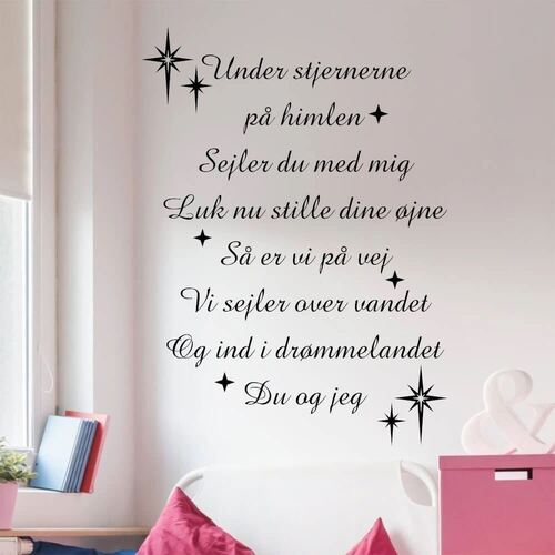 Wallstickers - Under stjernerne på himlen