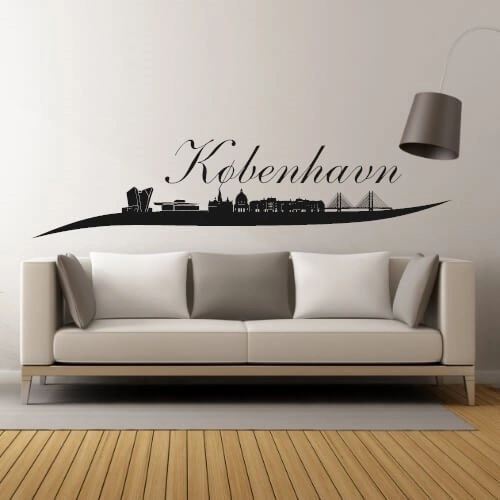 København skyline - wallstickers