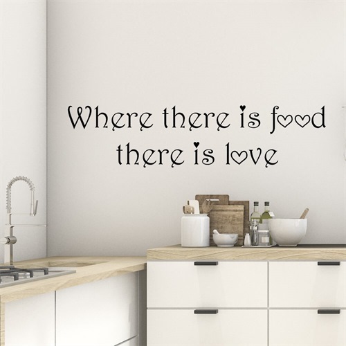 Where there is food - wallstickers